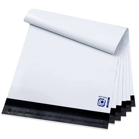 Poly Mailers Shipping Envelopes (White, 6" X 9")