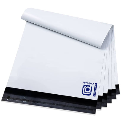 Poly Mailers Shipping Envelopes (White, 7.5" X 10.5")