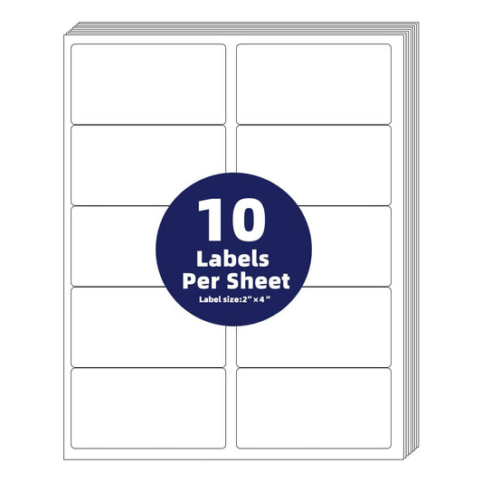 Self Adhesive 2"x4" Address Shipping Labels