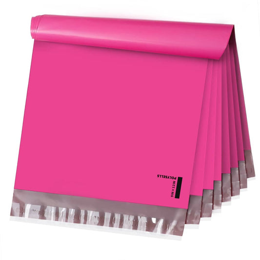 Poly Mailers Shipping Envelopes (Pink, 10x13 Inch)