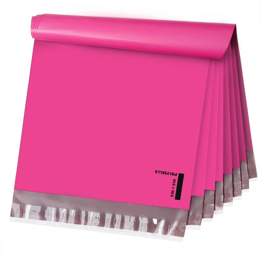 Poly Mailers Shipping Envelopes (Pink, 6x9 Inch)