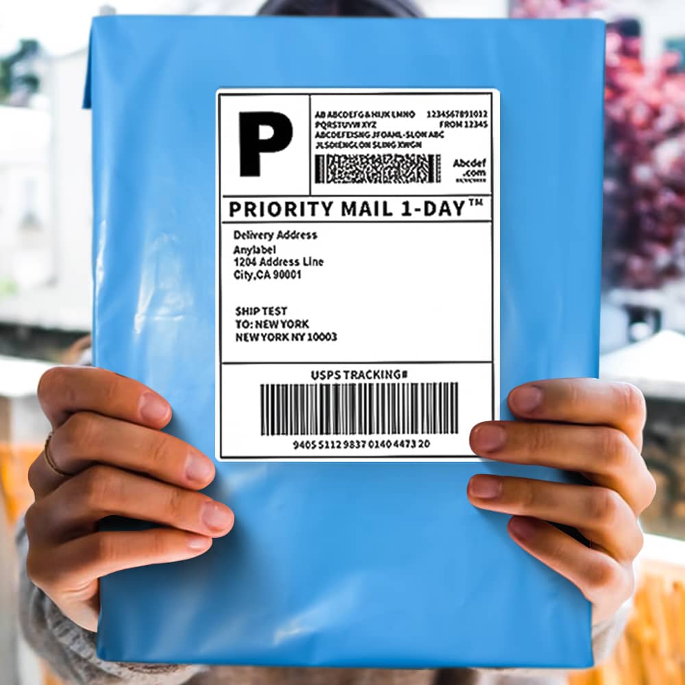 Poly Mailers Shipping Envelopes (Blue, 12x15.5 Inch)