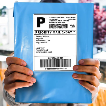 Poly Mailers Shipping Envelopes (Blue, 12x15.5 Inch)